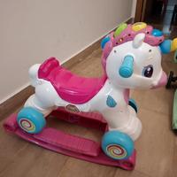 cavallo dondolo baby clementoni unicorno