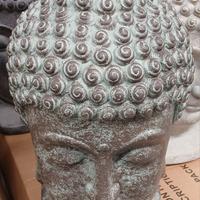 TESTA BUDDA COLOR ARDESIA IN FIBRA D'ARGILLA 