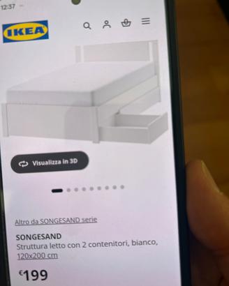 Letto contenitore piu materasso