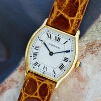 Cartier tortue cassa oro quadrante Paris calib man