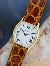 Cartier tortue cassa oro quadrante Paris calib man
