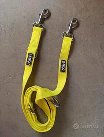 Guinzaglio giallo con doppio moschettone, DDOXX