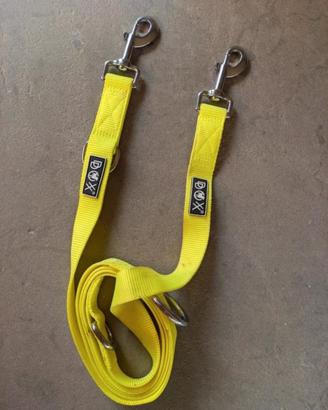 Guinzaglio giallo con doppio moschettone, DDOXX
