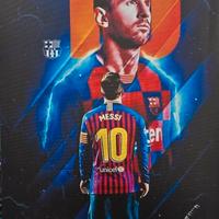 Tela quadro Lionel Messi Barcellona