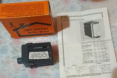 Light dimmer interruttore e regolatore vintage