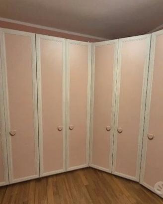 cabina armadio angolare cameretta bambina