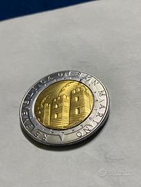 Moneta da 500 lire San Marino