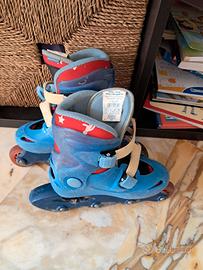 Pattini in Linea Bambino TAGLIA VARIABILE e Casco