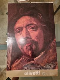 Calendario Olivetti “Frans Hals” completo Vintage