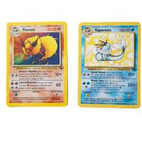 Carte Pokemon set jungle : Flareon e Vaporeon