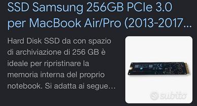 SSD Samsung 256GB x MacBook Air/Pro (2013-2017)