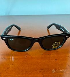 Ray-Ban Wayfarer RB2140 Black G-15 Green misura 50
