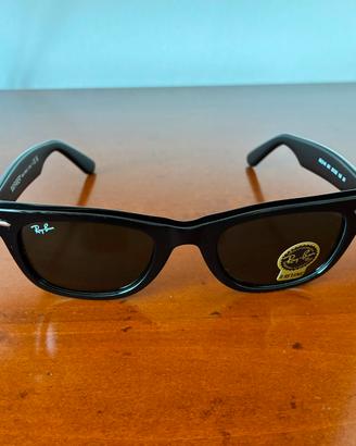 Ray-Ban Wayfarer RB2140 Black G-15 Green misura 50