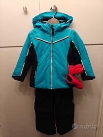 Completo sci bambina CMP 104 cm + 2 pile + casco 