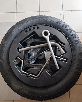 Ruotino di scorta +Crick Fiat Panda hybrid e non