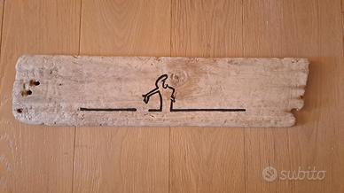 Quadro il legno vecchio recuperato