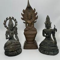 Lotto statue Buddha e Tara