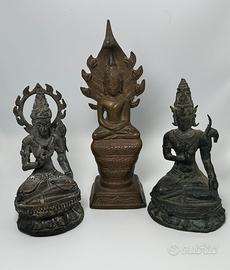 Lotto statue Buddha e Tara