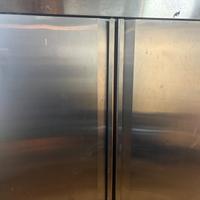 Friggitrice 2 vasche e frigo 2 ante