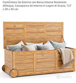 Cassapanca da giardino o interno