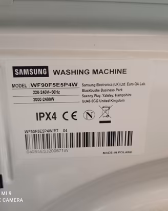 Scheda lavatrice Samsung WF90F55P4W . Guasta.
