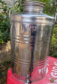 Contenitore olio e vino acciaio inox 100 litri