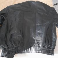 Giubotto Bomber uomo nero similpelle taglia Xl