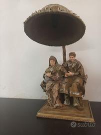 Lampada di cartapesta