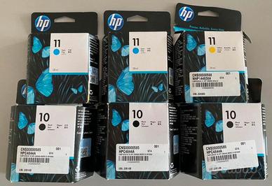 Cartucce originali HP 10 e 11