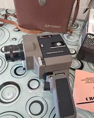 Cinepresa Crown EE501 più flash Sylvania 