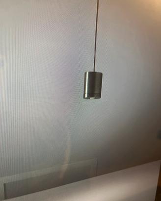 6 faretti a sospensione neri  Led  per binario