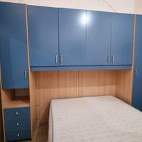 Armadio a ponte cameretta pensili e cassettiera