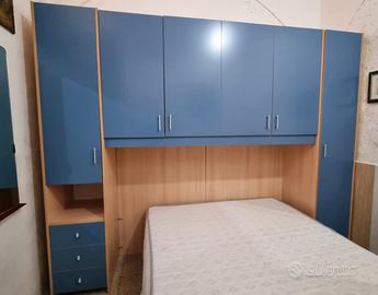 Armadio a ponte cameretta pensili e cassettiera