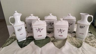 Servizio da Cucina Vintage in Porcellana Decorata