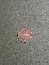 moneta 1 pfennig 1866 A - Prussia Germany 