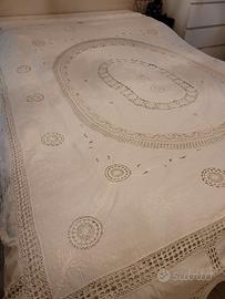 Copriletto matrimoniale in lino con ricambi