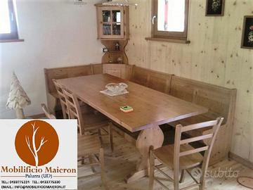 Mobili Rustici Giropanca ad Angolo cd0184