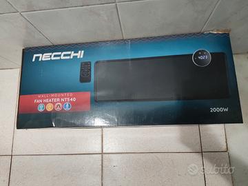 Termoventilatore ceramico a parete nero