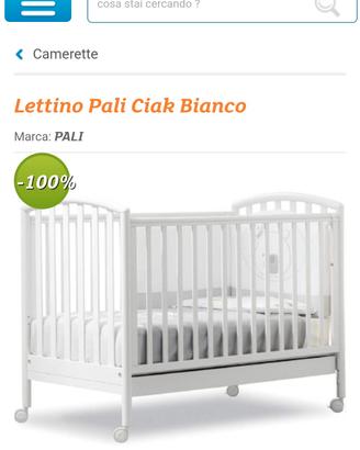 culla Pali bianca