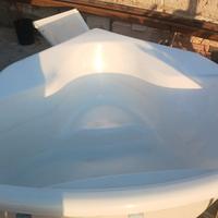 vasca da bagno angolare in resina