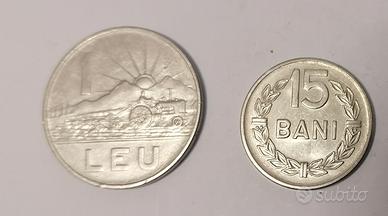 2 Monete Repubblica Romania 