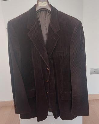 Giacca velluto marrone uomo