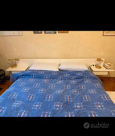 Letto matrimoniale in laccato bianco