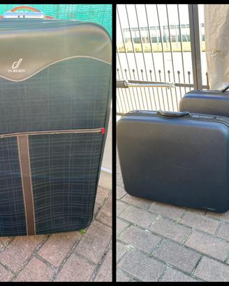 Set trolley piu due valigie rigide