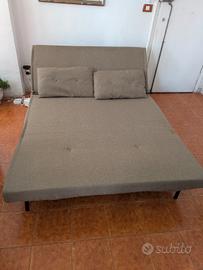 Divano letto 2 posti DEGHI "Terat" 133cm + cuscini