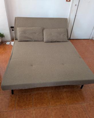Divano letto 2 posti DEGHI "Terat" 133cm + cuscini