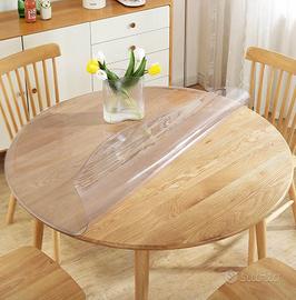 Tovaglia PVC Tavolo Rotondo 145 cm Bordi Smussati
