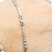 COD.1631B.25 BRACCIALE ORO BIANCO 18K 750 ZIRCONI