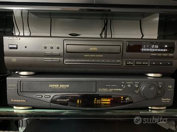 Panasonic videoregistratore hifi e Technics cd