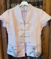 Giacca rosa in Pura Seta Cinese